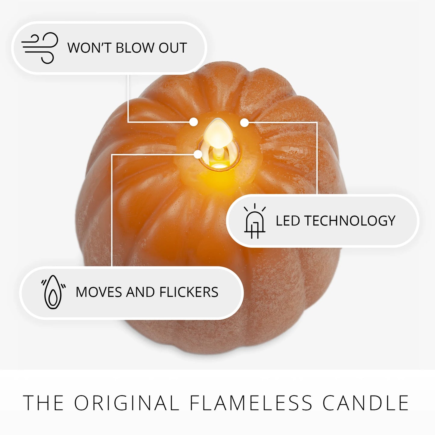 Marmalade Flameless Candle Pumpkin