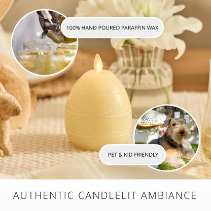Lemon Chiffon Flameless Candle Egg