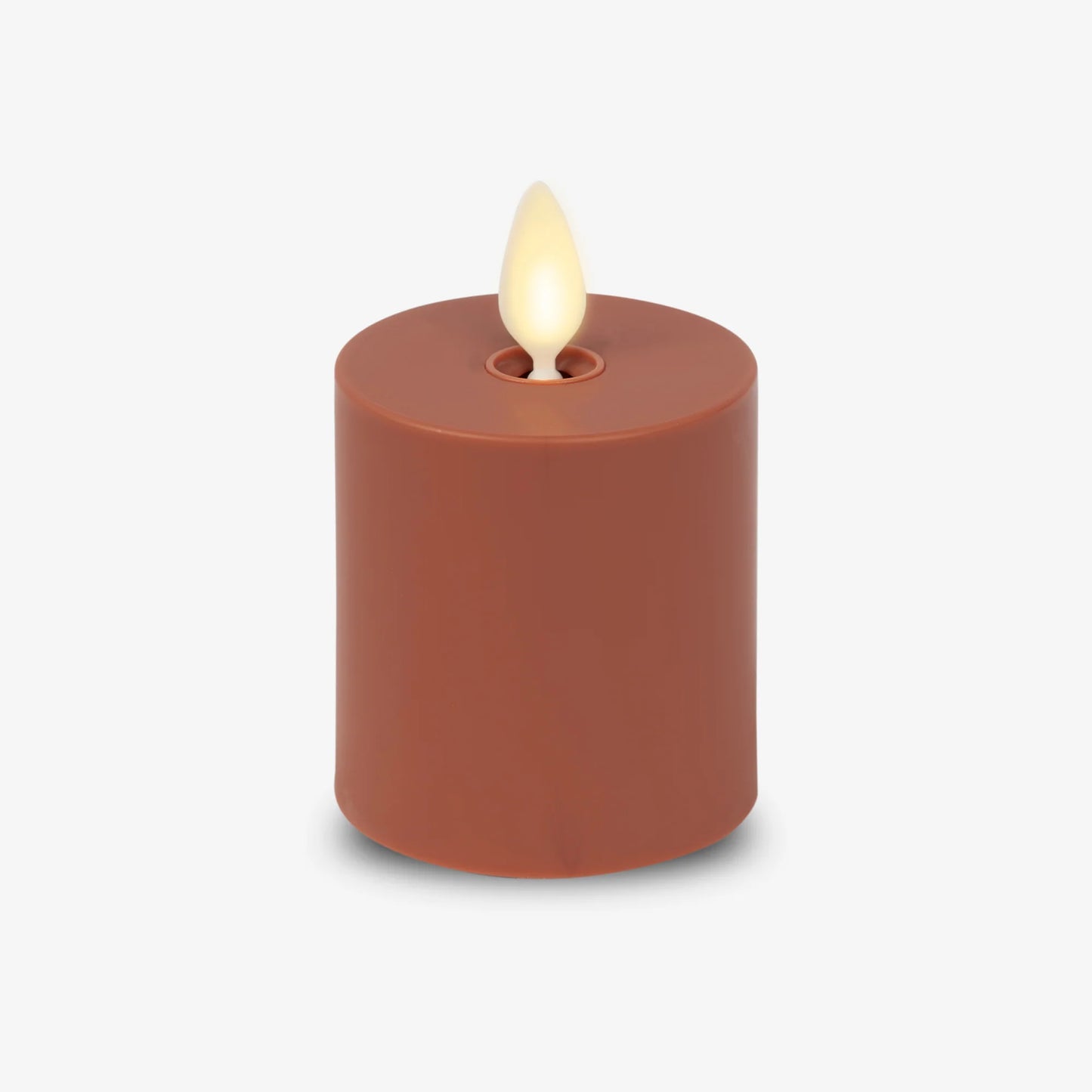 Baked Clay Outdoor Flameless Candle Votive