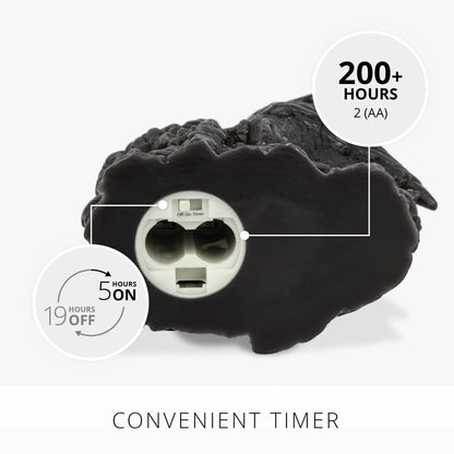 Black Flameless Candle Perching Crow