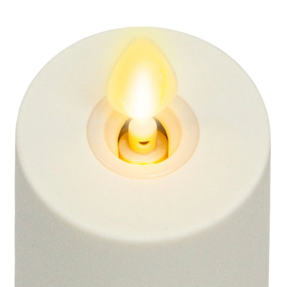 Pearl Ivory Flameless Candle Votive - Flat Top - Set of 2