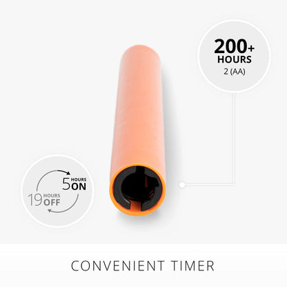 Russet Orange Flameless Candle Taper