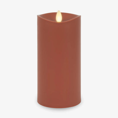 Baked Clay Outdoor Flameless Candle Pillar