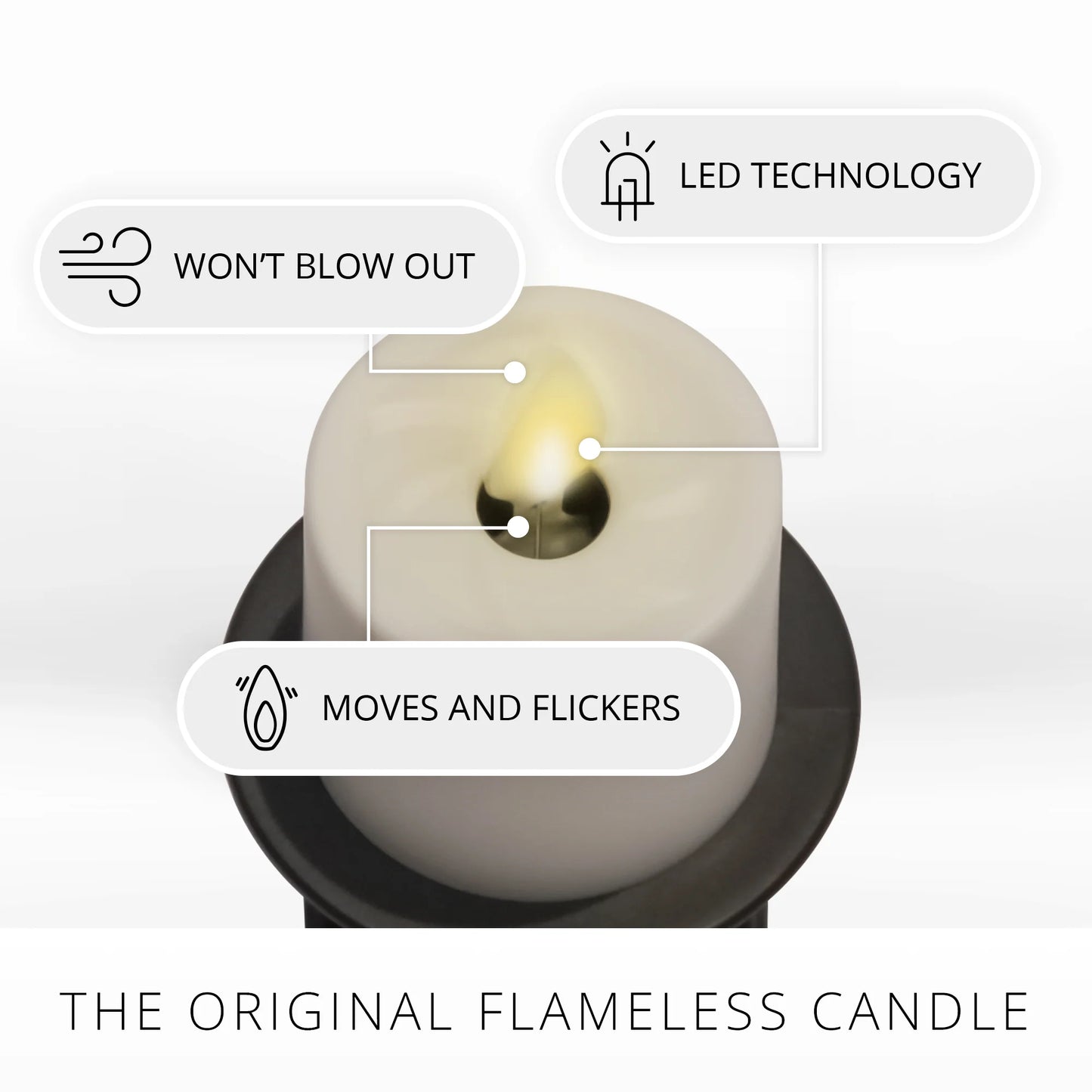 Bronze Flameless Candle Night Light