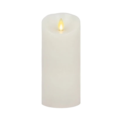 Flameless Color Changing Candle Pillar with Remote - Scallop Top - 3" Width
