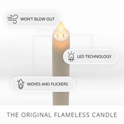 Pearl Ivory Flameless Candle Taper