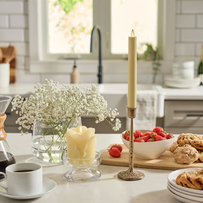 Lemon Chiffon Flameless Candle Taper