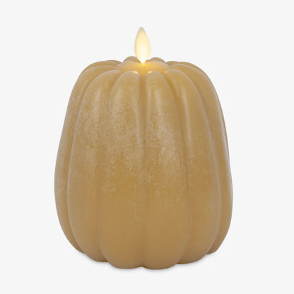 Harvest Gold Flameless Candle Pumpkin